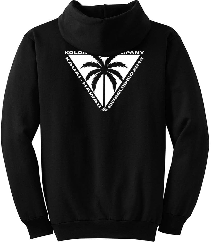 Koloa Surf Mens Triangulated Palm Logo Pullover Hoodie in Small-5X-Large