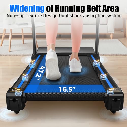 Image of 3.5HP Foldable Treadmill for Home, 330 lbs Capacity with Incline - Electric Running Machine with App Control & 12 Programs, Space Saving Design for Small Spaces and Apartments