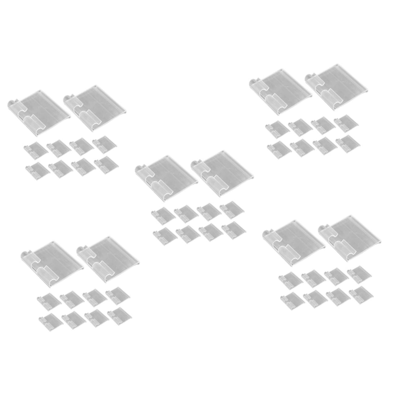 100stücke Preisschildhalter Pvc Für Supermärkte Klare Etikettenhalter Für Für Verkaufsanzeigen Und Produktbeschreibungen Transparent Und
