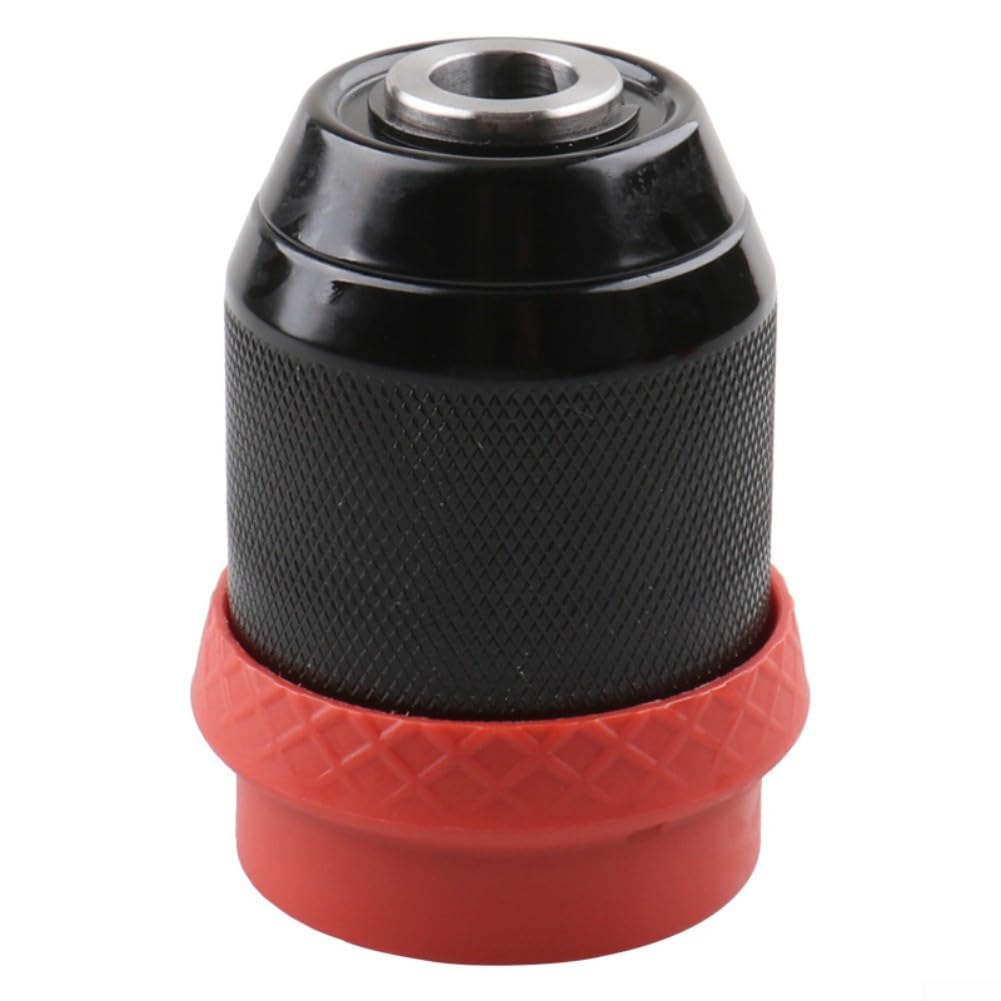 Quick-Release Electric Drill Conversion Chuck Compatible with 6.35mm Hex Shank Bits, Dual-Power Corded or Cordless Drill Adapter, for Fast Changes and Multi-Tool(a)