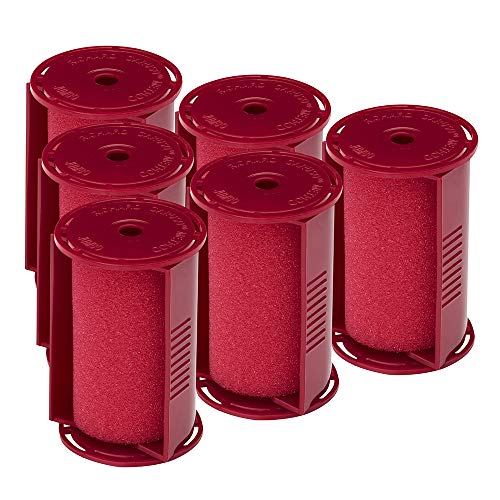 Caruso Professional Jumbo Molecular Replacement Steam Hair Rollers with Shields, 6-Pack, 1-3/4" Inches