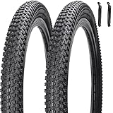2 Pack 20'x2.125' Bike Tires with 2 Levers Replacement Bicycle Tires for Trail Road City Park Pavement Surface (20x2.125-2 Tires 2 Levers)