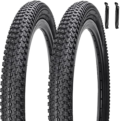 2 Pack 20'x2.125' Bike Tires with 2 Levers Replacement Bicycle Tires for Trail...
