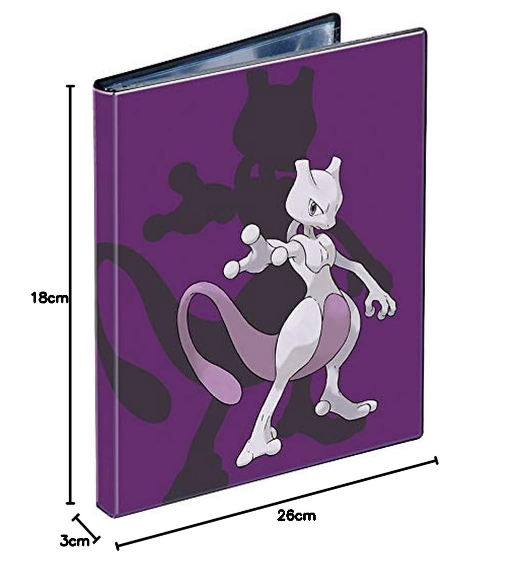 Ultra PRO Pokémon - Mewtwo - Portfolio cahier range-cartes | Accessoire cartes à collectionner | Capacité 80 cartes | 10 pages