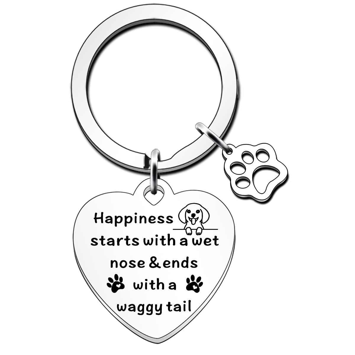 FMCC Dog Dad & Mum Gifts - Personalised Keyring for Dog Lovers