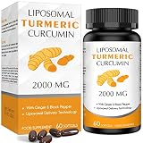 MVDIS_UP Liposomale Kurkuma Curcumin 95% Curcuminoide 2000mg mit schwarzem Pfeffer für beste Absorption, entzündungshemmende Gelenkentlastung, Kurkuma Ergänzung 60 Softgels (Pack of 1)