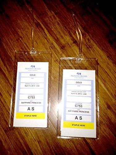 Premium Vinyl Cruise Ship Luggage Tag Holders with 9