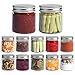 ComSaf 250ml Tarros de Cristal con Tapas, 12 piezas Botes Cocina Pequeños, Vasos de Hermético Conservas, Transparente Recipientes de Vidrio para Yogurtera, Especieros