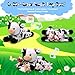 Imagen de Chalyna 5 Piezas Set de Peluche de Vaca Animal de Peluche de Vaca Mamá de 35 cm Adorable con 4 Vacas Bebés Lindas en su Barriga Animal de Juguete de Peluche de Vaca Suave Tierno para Niños