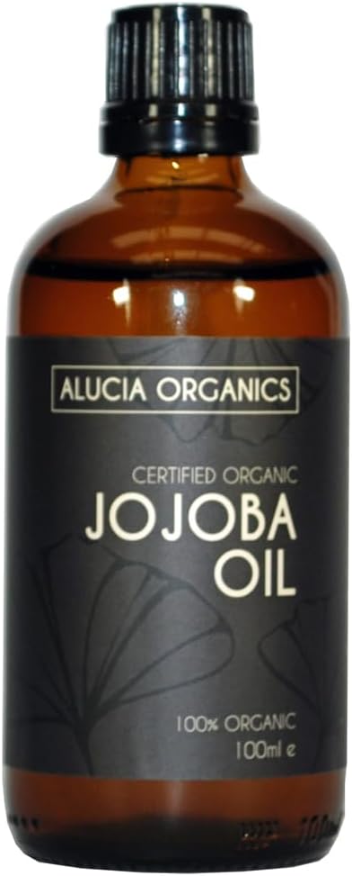 Certified Organic Jojoba Oil 100ml – 100% Pure Jojoba Oil for Face, Body & Hair – Natural, Cold-Pressed & Unrefined – Vegan & Cruelty-Free
