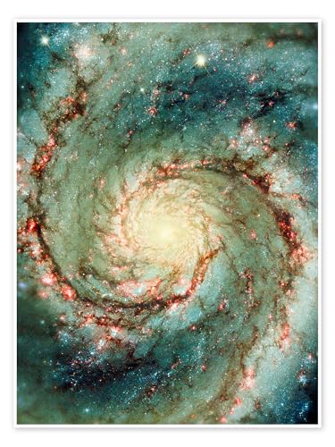 Galaxie de tourbillon M51 Poster de NASA 13 x 18 cm Tableaux Décoration murale