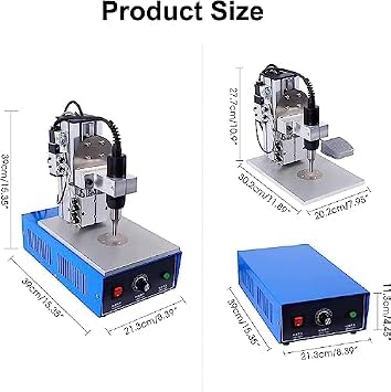 بالموجات فوق الصوتية بقعة لحام 1200 W 35 KHz آلة لحام البلاستيك مع دواسة الإلكترونية للبلاستيك النايلون