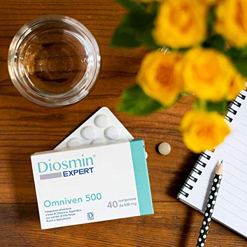 Dulàc Hemorrhoid And Leg Vein Supplement Omniven 500-40 Tablets Diosmin, Horse Chestnut Extract, Butchers Broom, Hesperidin For Restless Legs Syndrome Relief, Varicose And Spider Veins #TOP5