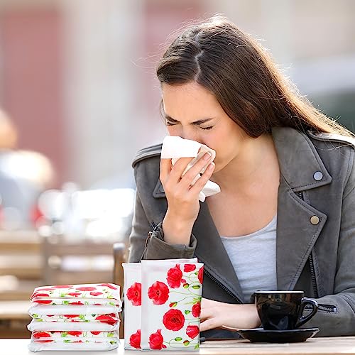Image of Geyee 50 Pack Travel Tissue Packets Facial Paper Napkins, Poppy