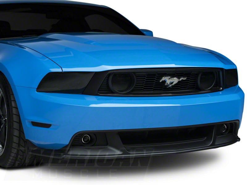 2010-2012 Mustang Smoked Taillights 2010-2012 Ford Mustang Smoked Taillight Overlays &ndash; 5-Piece Vinyl Kit, Tinted Tail Light Covers Headlight Assemblies For 2012 Ford Mustang