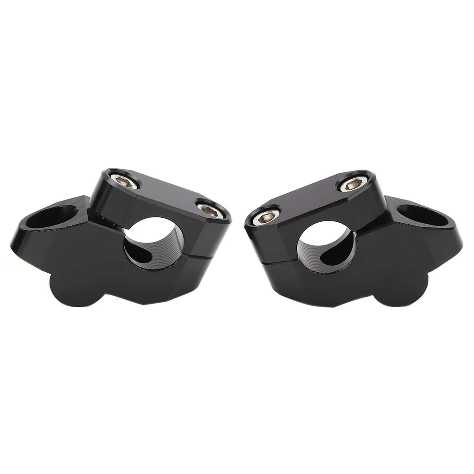 Kierownica Riser Podnoszenie Kierownicy Motocykla 7/8-calowe Piony Kierownicy Motocykl ze Stopu Aluminium CNC Akcesorium do Modyfikacji(czarny)
