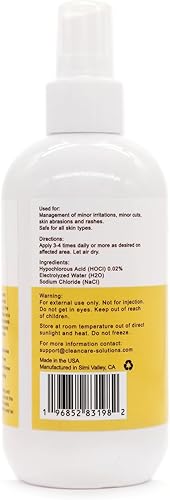 Miniatura 2 de Spray de ácido hipocloroso para el cuidado de heridas - Quemaduras, cortes e irritaciones de la piel - Natural, sin picaduras, seguro para áreas