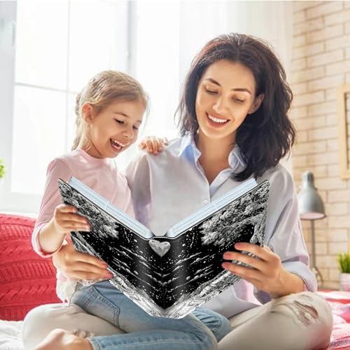 Image of Black Tree Photo Album 4x6 120 Pockets Photos with Strong Elastic Band, Small Mini Albums Sheet Protector Folder for Photos, Album for Family Wedding Anniversary Baby Women Men Vacation Gift