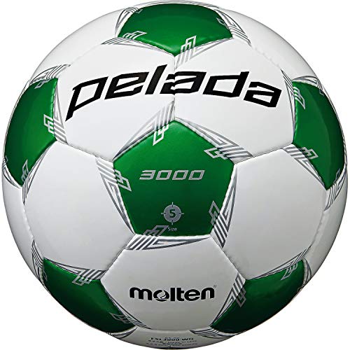 モルテン(molten) サッカーボール 5号球 中学生以上 検定球 ペレーダ3000 F5L3000-WG ホワイト×メタリックグリーン F5L3000-WG 1枚目
