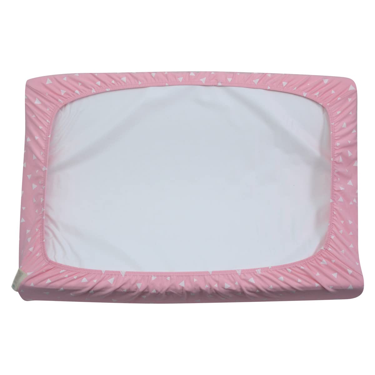 JYOKO KIDS Sabana para cambiador, Mini Cuna y Colecho, Algodón Impermeable/Protector de Colchón (90 X 50 cm, PINK SPARKLES)