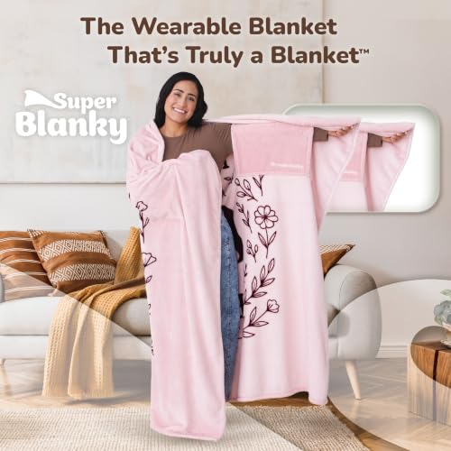 Image of Super Blanky Wearable Blankets for Women & Men, Graduation Day Gift for Her, Cozy Gifts for Women, Wife Birthday Gifts Ideas