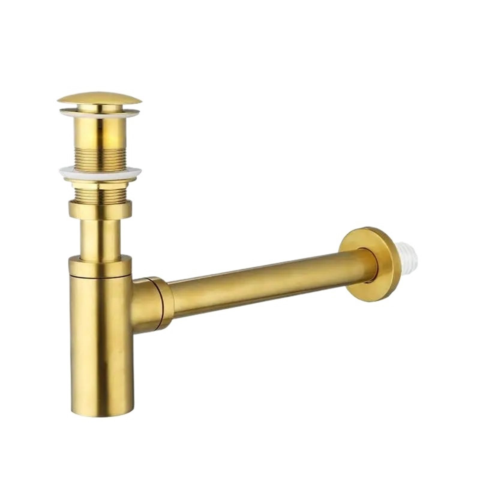 Flaschensiphon Siphon-Sets for Waschbecken und Abflüsse im Badezimmer Siphon Waschbecken(Gold No hole)