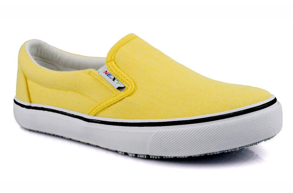 Laforst Next Gen Footwear Women's Sandy 3319 Slip Resistant Sneaker, Yellow, 7