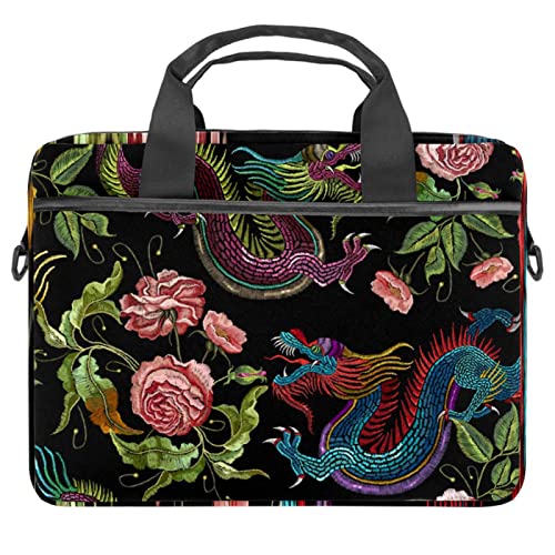 Housse ordinateur portable 14.5 pouces de qualité supérieure motif dragon traditionnel