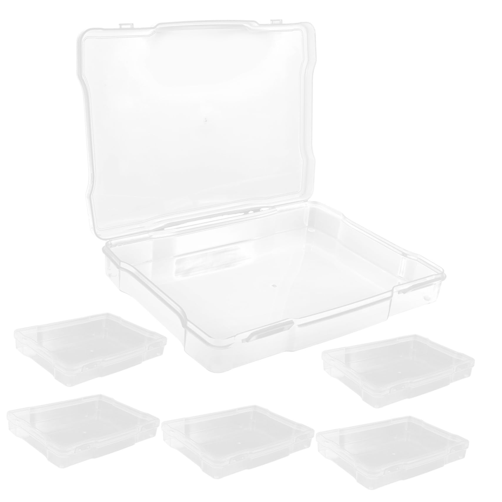 Happyyami Card Organizer Box Dividers Photo Organizing Box for Home School Office