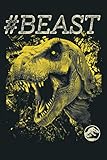  Mens Jurassic World BEAST Yellow T Rex Bite Graphic: Notebook Planner -6x9 inch Daily Planner Journal, To Do List Notebook, Daily Organizer, 114 Pages