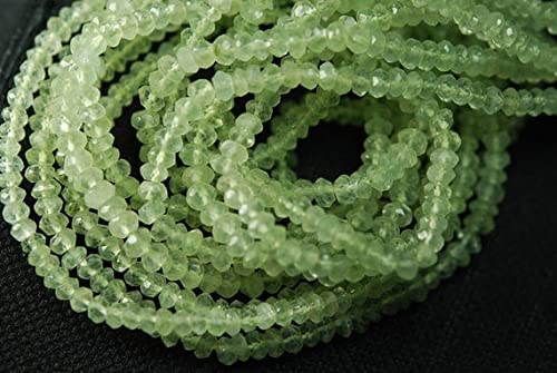 Rondelles vertes prenite 3.5mm pour créer vos bijoux bohèmes et colliers d'été
