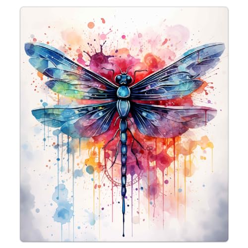 Funda magnética lavavajillas Mexpekil libélula panel decorativo reutilizable de 53 x 66 cm 6