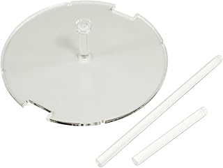 LITKO Notched Circular Tank Flight Stand Kit| Compatible with Star Wars: Legion | 100mm (3mm Clear Acrylic)