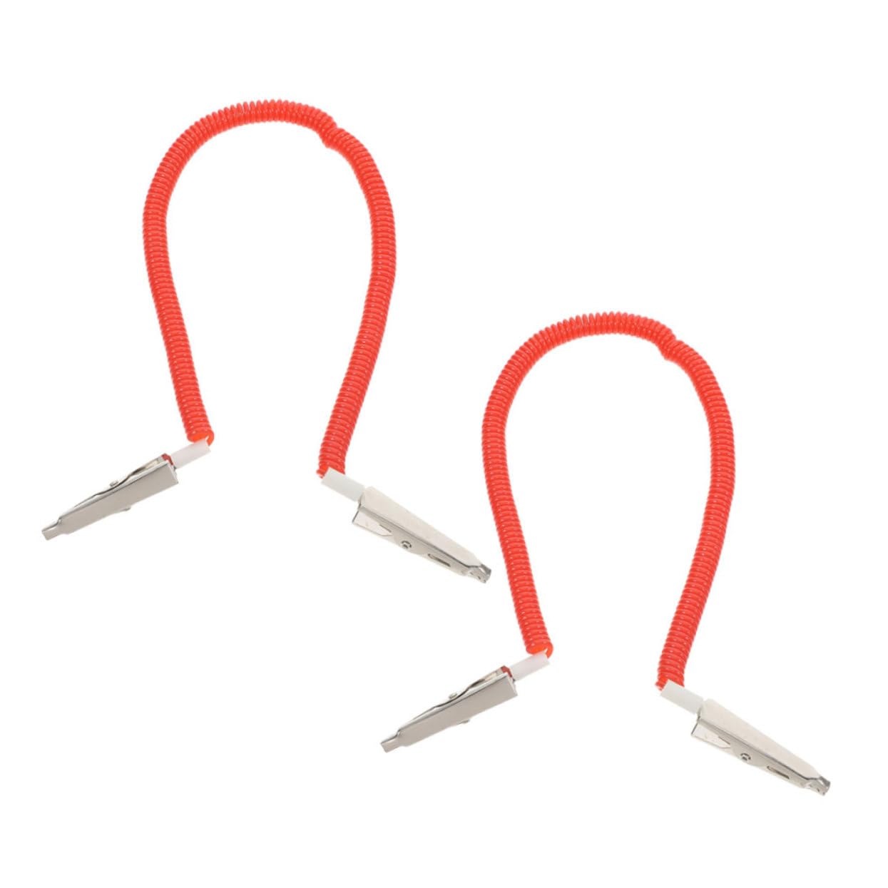 ABOOFAN 2pcs Reusable Napkin Holder Clips Bib Chain Bib Holder for Adults Napkin Chain Dental Clips