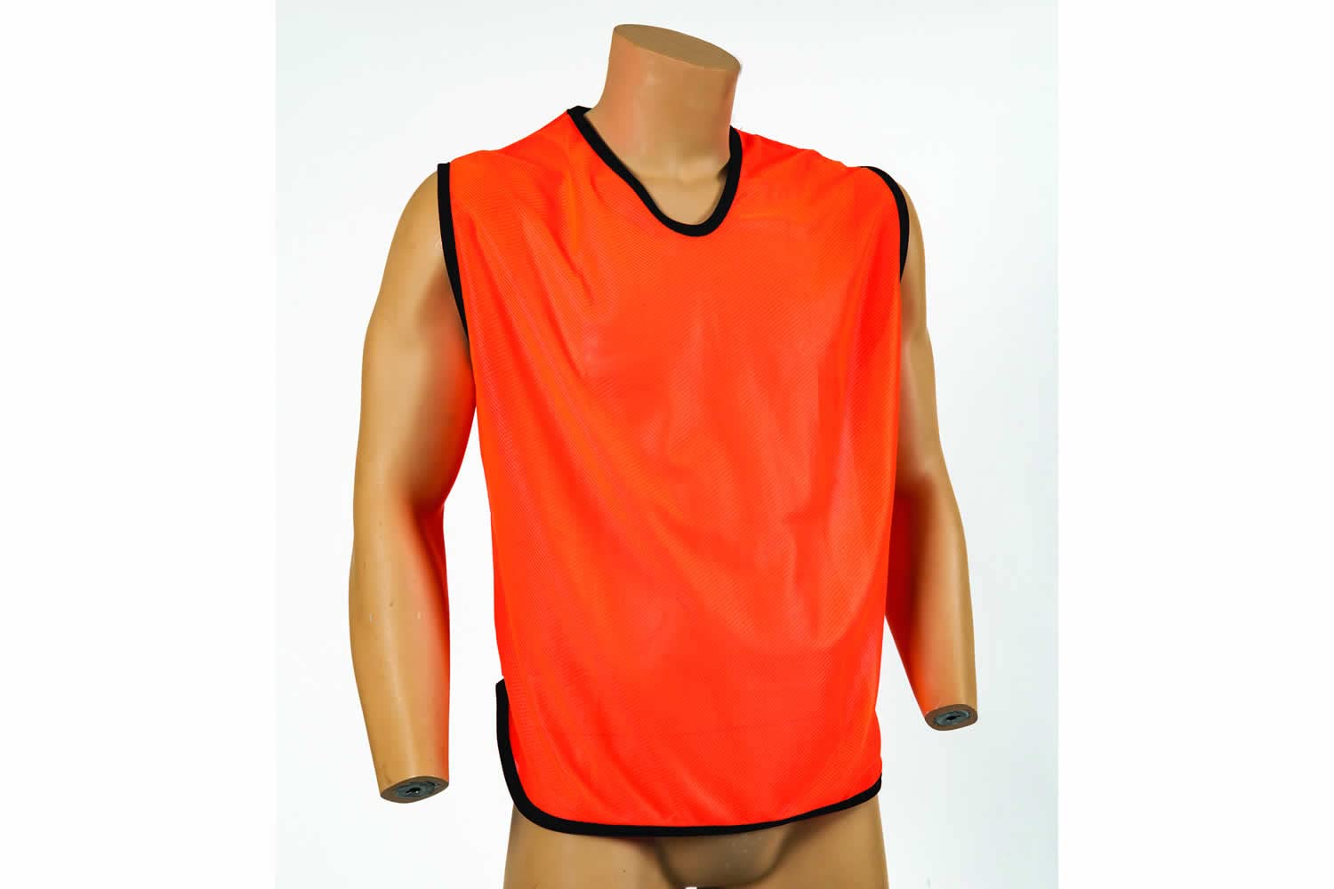 Samba Mens Mesh Training Bibs - Pack of 10 Orange Size Large 50" Chest - Lightweight & Breathable - Team Sports Football Rugby Hockey โ image 1