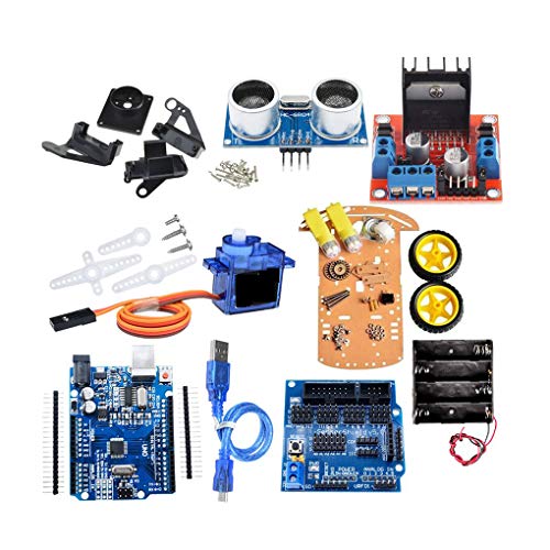 Chowceng Uno R3 Bricolaje Seguimiento Motor Control Remoto Inteligente Robot del chasis del Coche Kit de Sonic con 2WD módulo MCU