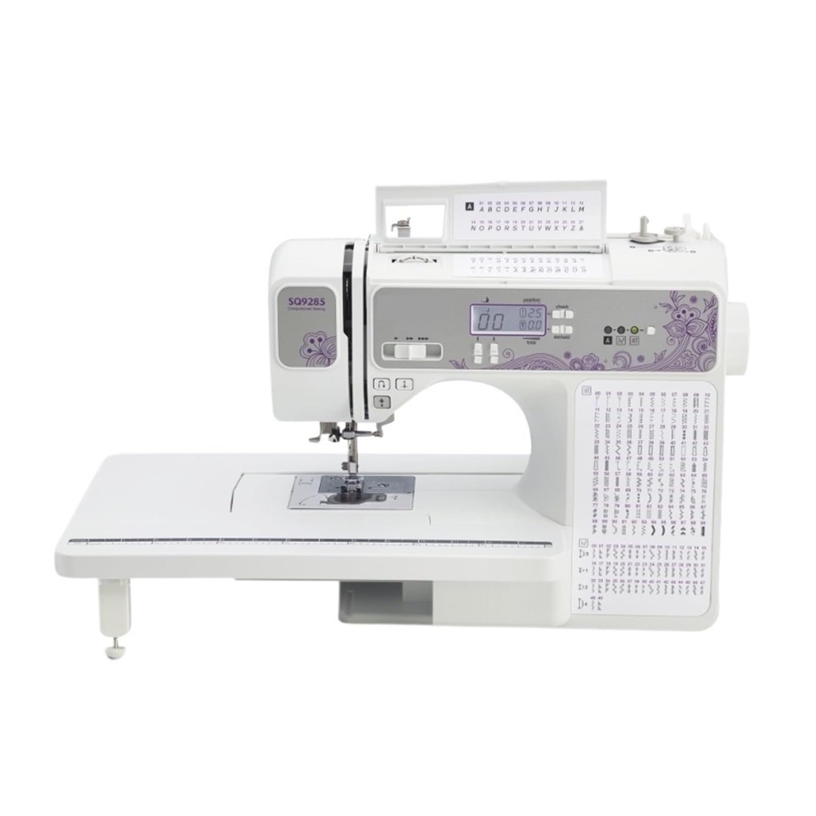 Macchina da Cucire e Quilting computerizzata SQ9285 con Ampio Piano di Lavoro, Potente, silenziosa e Stabile.