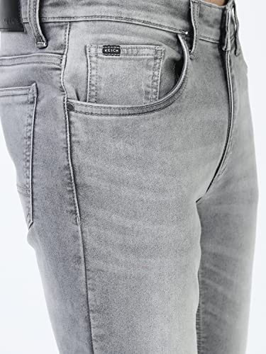 Image of KETCH Men Mid Rise Slim Fit Mid-Rise Jeans (Stretchable)