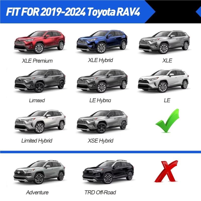 Portabicicletas de techo para Toyota RAV4 2019-2025 y barras cruzadas de carga 2