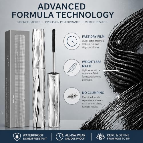 VEYORRA Metal Wand Mascara – Waterproof Tubing Formula — view 3