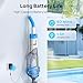 Consciot Pool Vacuum for Above Ground Pool & Inground Pool, Rechargeable Handheld Cleaner with Telescopic Pole,18.5 GPM Suction, 13.4