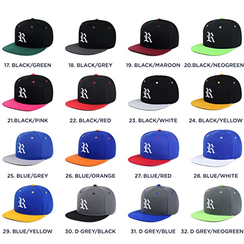 JPAK Gorra Snapback bordada letra R estilo Hip-Hop miniatura 5