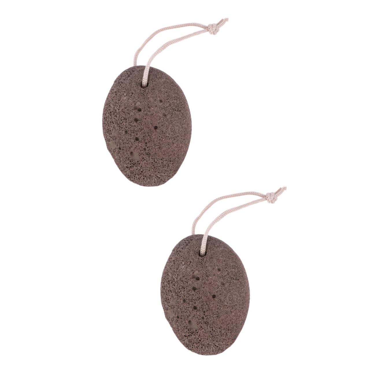 minkissy 2pcs Feet Remover Natural Earth Pumice Stone Dead Skin for Hands Elbows Heels Random Color