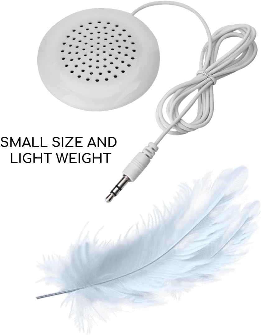 KUJOBUY Pillow Speaker 3.5mm Mini Under Pillow Music for iPod Flat Speaker for Phone Sleep or Hypnosis Sound Portable Sleeping Sound Small Sleeping Audio System for MP3 image 5