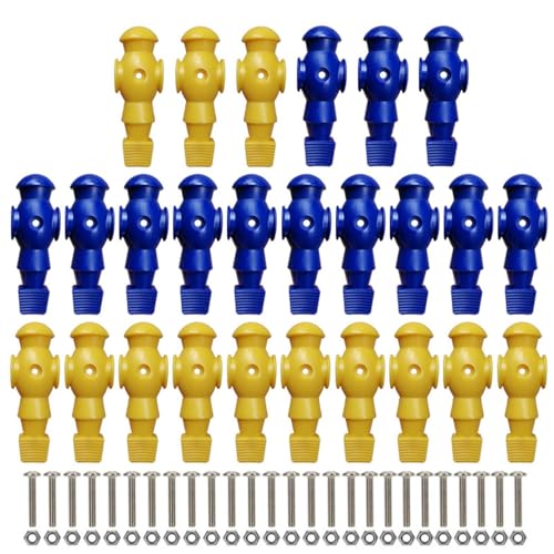 Figurines de baby-foot pour table de jeu (kit de remplacement bicolore x26)