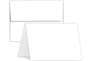 5x7 Blank White Cardstock and Envelopes for Weddings, Invitations, and More