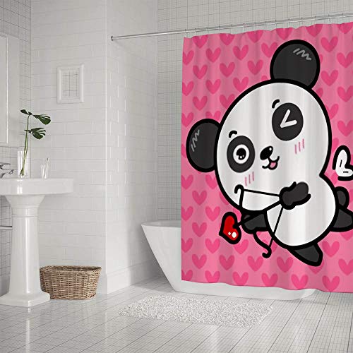 Rideau de douche polyester 180x180 Cupid Shooting LoveBath lavable en machine - 3