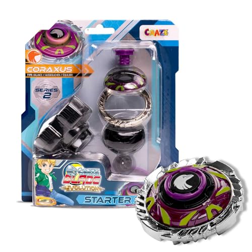 CRAZE Blade Kampfkreisel - Starter Set Evolution Coraxus - Kreisel Metall...