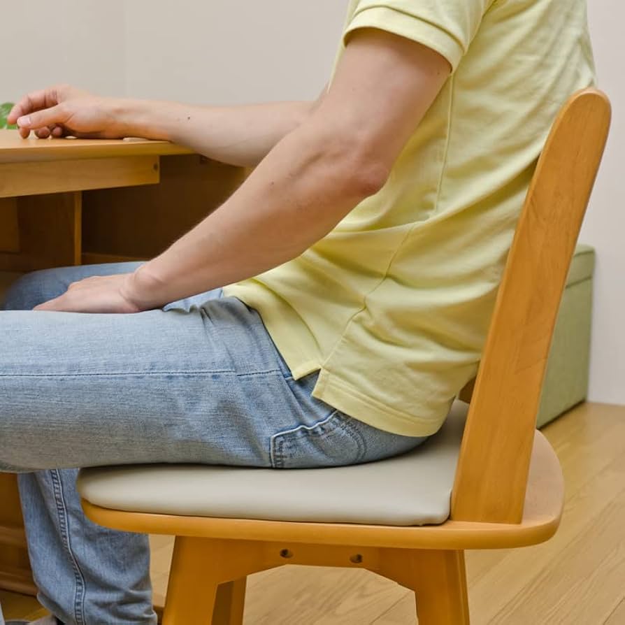 Amazon｜ATOLL 座面回転式ダイニングチェアー2脚入 ライトブラウン BH