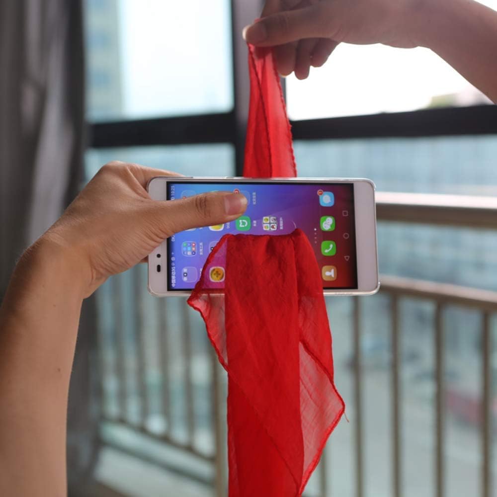 Enjoyer Magic Trick Silk Through Phone-Scarf Thru Phone Close Up Magic Show Magician Props Gimmick Accessories,3Pcs/Set